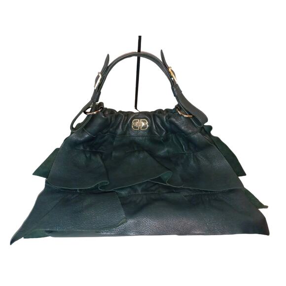 LE' BULGA black leather hobo bag purse - Picture 2 of 8